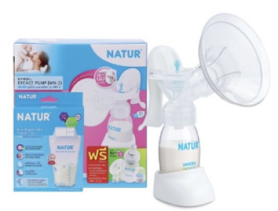 ปั้มนมเก็บแบบมือโยกเนเจอร์  4 ชิ้น/แพ็ค ราคา 529 บาท