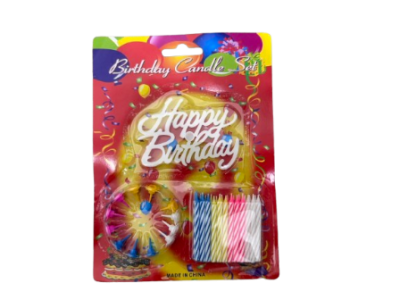 18757#ชุดเทียนวันเกิด 12 ชิ้น/แพ็ค ราคา 10บาท