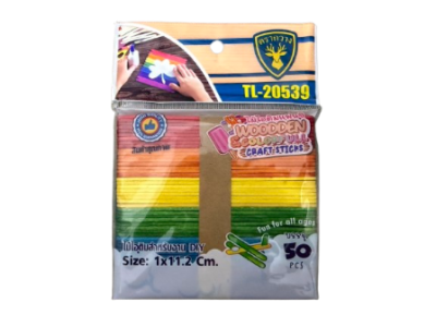 20539#ไม้ไอติม 50PCS 12 ชิ้น/แพ็ค ราคา 10บาท