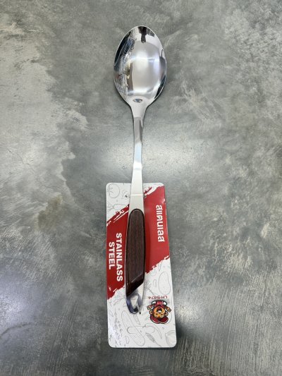 LH-5474#ทัพพีด้ามไม้ 19CM.