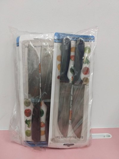 A042-09  มีดดำแพ็คคู่  /SP 12ชิ้น/แพ็ค ราคา20บาท