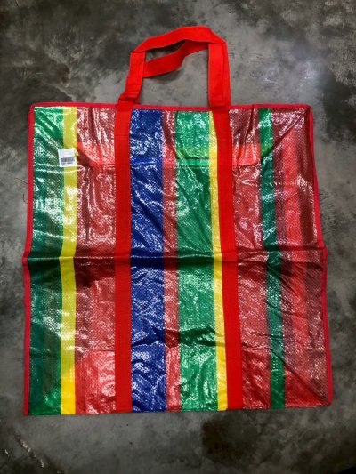 ถุงกระสอบสีรุ้ง M (60*63*25 cm) บรรจุ12ชิ้น/แพ็ค ราคา89บาท/ชิ้น