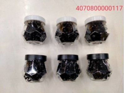 ยางรัดผมกระปุกเพชรดำ-ใหญ่ L บรรจุ12ชิ้น/แพ็ค ราคา15บาท/ชิ้น
