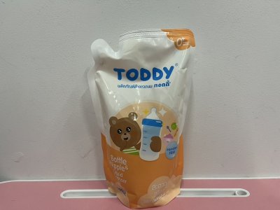 ผลิตภัณฑ์ล้างขวดนมทอดดี้700มล.12 ชิ้น/แพ็ค ราคา 39 บาท