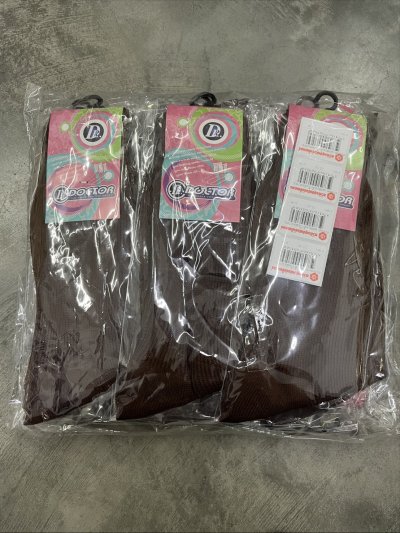 404ดต-นต#ถุงเท้าไนล่อน2หน้าน้ำตาล7-9 แพ็ค 12 ชิ้น ราคา 25 บาท