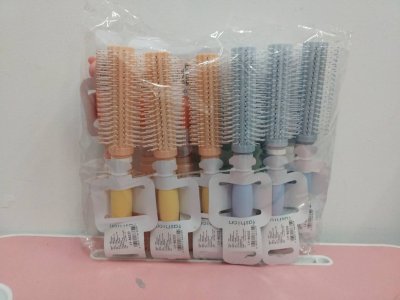 86332#หวีโรลม้วนสีหวาน 12ชิ้น/แพ็ค ราคา25บาท