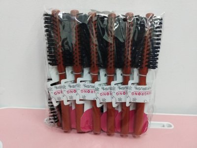 86349#หวีไดร์ด้ามไม้ 12ชิ้น/แพ็ค ราคา20บาท