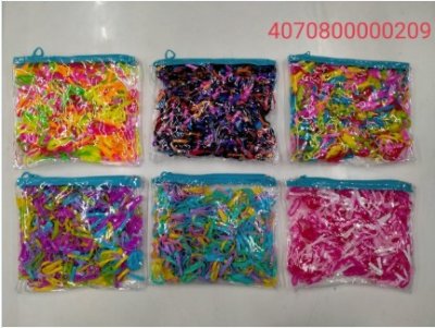 ยางรัดผมถุงซิปคละสีใหญ่ - L บรรจุ12ชิ้น/แพ็ค ราคา20บาท/ชิ้น