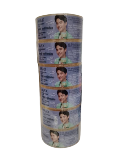 เทปOPP กาวน้ำ Nuvo MAX (48mm*100หลา) 6ชิ้น/แพ็ค 39 บาท