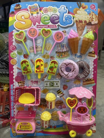 402012#ชุดรถเข็นขนมหวานมีตราชั่ง 661