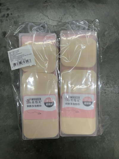 14700#พัฟฟองน้ำแต่งหน้า 3PCS แพ็ค/ 12 ชิ้น ราคา20บาท