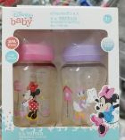 MK902#ขวดนม 8 oz สีชามิกกี้-มินนี้เมาส์