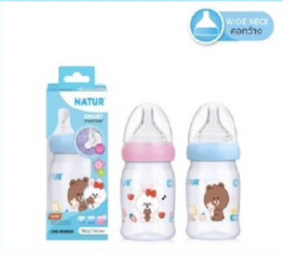 LF ขวดนมสมาร์ทจุกนิ่มหลายรู PP 5oz  6 ชิ้น/แพ็ค ราคา 279 บาท