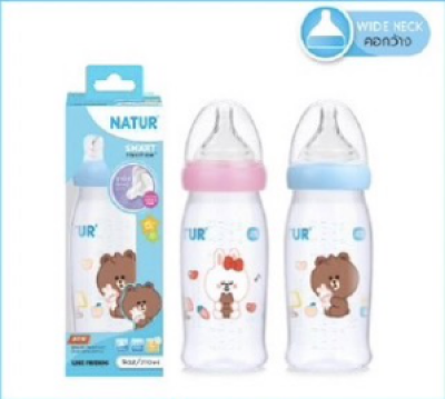 LF ขวดนมสมาร์ทจุกนิ่มหลายรู PP 9oz  6 ชิ้น/แพ็ค ราคา 289 บาท