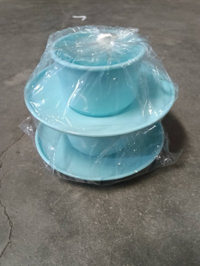 530/2#ชุดถ้วยกาแฟ คละสี ชมพู/ฟ้า 1*2 12ชิ้น/มัด ราคา25บาท