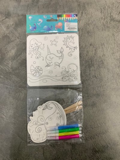 PL-4051#ภาพการ์ตูน+สีน้ำ บรรจุ12ชิ้น/แพ็ค ราคา20บาท/ชิ้น