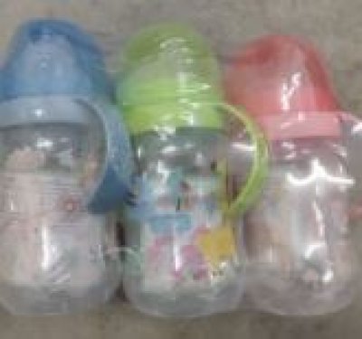 BC555#ขวดนม 8 oz หูจีบปากกว้าง