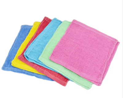 12*12 ผ้าขนหนูสีพื้น แพ็ค 12 ชิ้น ราคา 10 บาท