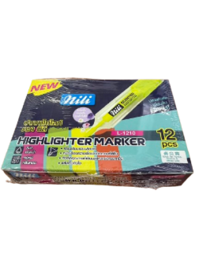 L-1210#ปากกาไฮไลท์ 12ชิ้น/แพ็ค ราคา10บาท