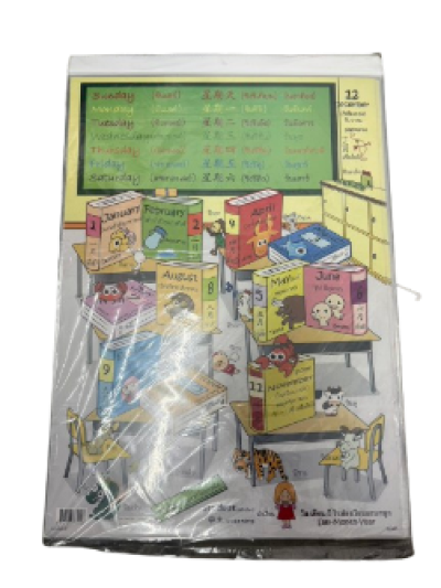 56841#โปสเตอร์สระ+ตัวเลข ประกบคู่ 12ชิ้น/แพ็ค ราคา20บาท