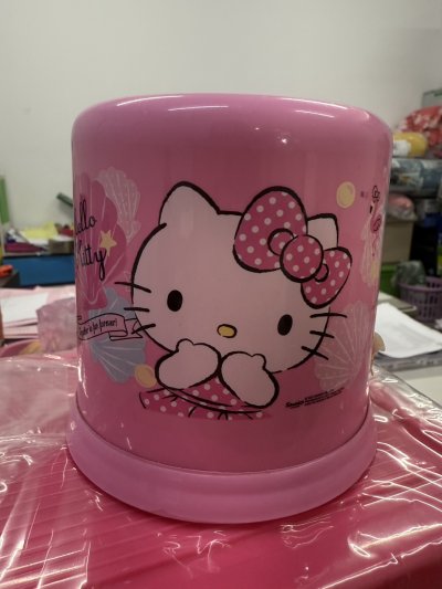 กล่องทิชชู่กลม 1615 ชมพูลายคิตตี้ 12ชิ้น/แพ็ค ราคา 29 บาท