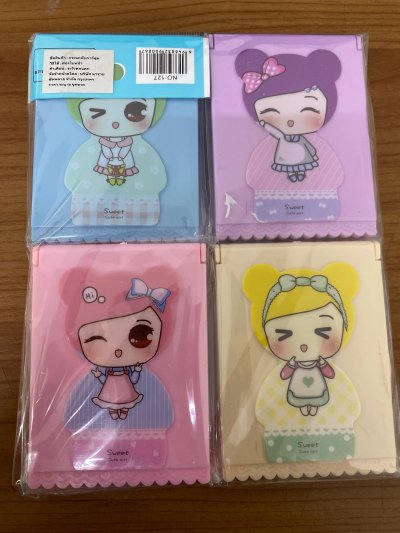 กระจกพับเล็ก+หวี127 12ชิ้น/แพ็ค ราคา15บาท