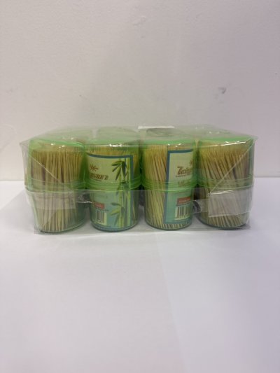 ไม้จิ้มฟัน ชนิดขวดใสกลาง 12ชิ้น/แพ็ค ราคา 10 บาท