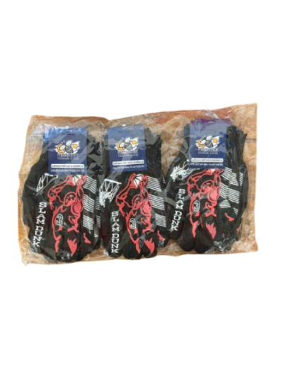 B-79305#ถุงมือผ้ามีกันลื่น 12ชิ้น/แพ็ค ราคา 10 บาท