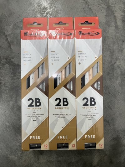 QP9201#ดินสอดำแฟนซี 2B 12ชิ้น/แพ็ค ราคา39บาท