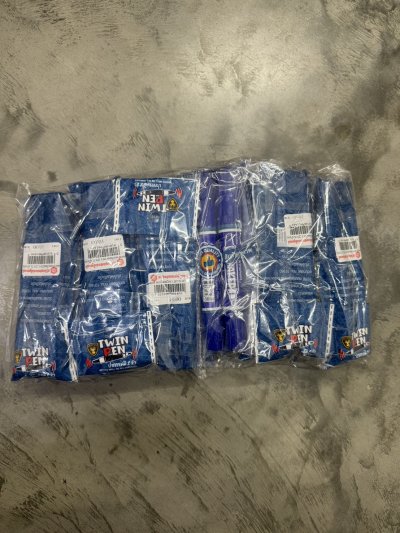 21066#ปากกาเคมี2หัว 2PCS.น้ำเงิน 12ชิ้น/แพ็ค ราคา 10 บาท