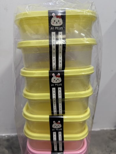 A-143/2#กล่องเลิฟวัน(ตัวใส/ฝาสี)แพ็ค2 12ชิ้น / แพ็ค ราคา 25บาท