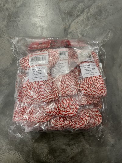 KCC-10#ฝ้ายขาวแดง 12ชิ้น/แพ็ค ราคา10บาท