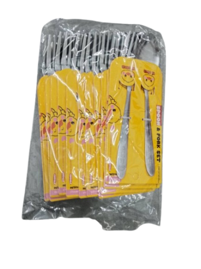ZC-43150#ช้อน-ส้อม 12ชิ้น /โหล ราคา 20 บาท