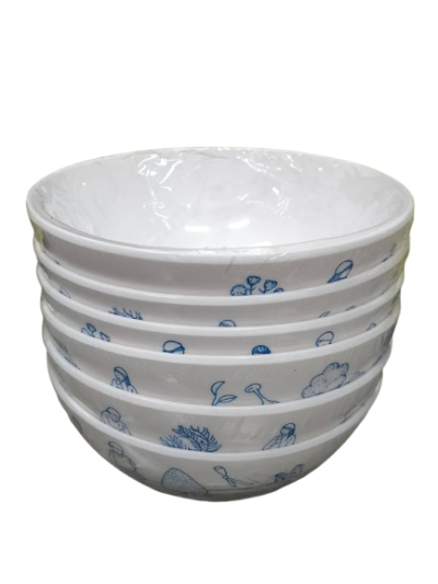 B9109-7#ชามโคม 7 Blue Lagoon 12ชิ้น /โหล ราคา 35 บาท