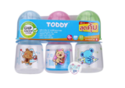 TODDYขวดนมทรงกลม 2oz แพ็ค3