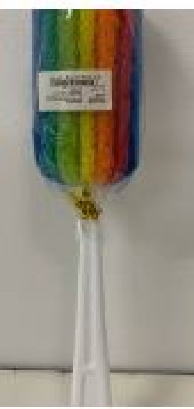 9749#แปรงล้างแก้วสีรุ้ง 12ชิ้น/แพ็ค ราคา20บาท