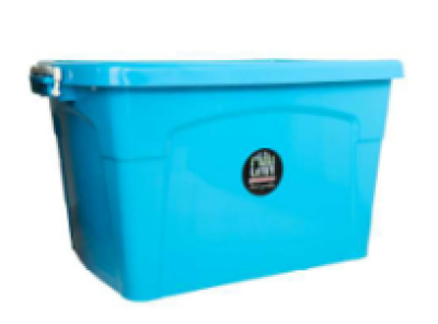 BO85-A-03#กล่องล้อ85ลิตร เกรดA สีฟ้าพาสเทล