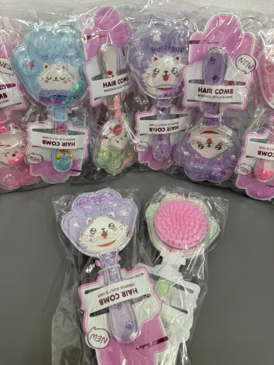 J810-05#หวีแปรงลายการ์ตูน 12ชิ้น/แพ็ค ราคา  20 บาท