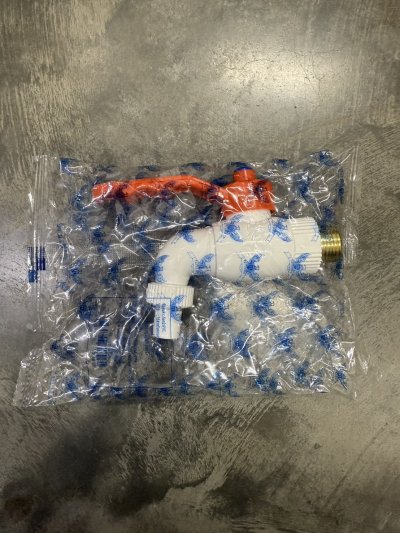 11606#ก๊อกน้ำ PVC 1/2 แพ็ค/ 12ชิ้น ราคา 20บาท