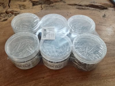 20459#คลิปหนีบกระดาษ 6ชิ้น/แพ็ค ราคา 20 บาท