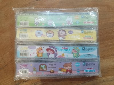 56980#ไม้บรรทัด 20cm. 12ชิ้น/แพ็ค ราคา 10 บาท
