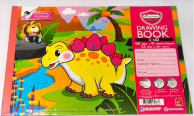 D-402#สมุดวาดเขียน 100G 10 แผ่น มาสเตอร์อาร์ต. บรรจุ12ชิ้น/แพ็ค ราคา20บาท/ชิ้น