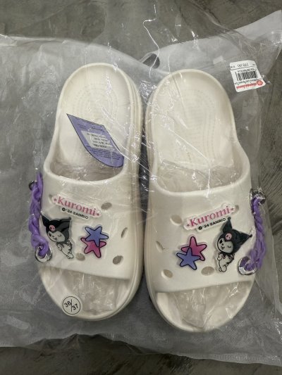 REV33-Y85L#EVAสวมหญิงพื้นหนาร้อยโซ่ติดคุโรมิ โหล/ 12 คู่