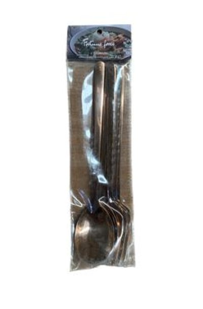 SK986-RG#ชุดช้อนส้อม เรียบปลายมน(โรสโกลด์) 12ชิ้น/แพ็ค ราคา99บาท