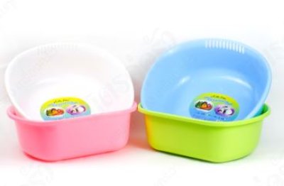 B-600 กะละมังทรงตัว D. บรรจุ12ชิ้น/แพ็ค ราคา25บาท/ชิ้น