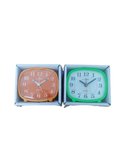 JA-1015W#นาฬิกาปลุกตั้งโต๊ะ มีเสียง ทรงสี่เหลี่ยม