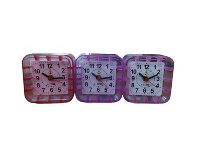 JA-1009#นาฬิกาปลุกทรงสี่เหลี่ยม แพ็ค 6 ชิ้น ราคาชิ้นละ 29 บาท