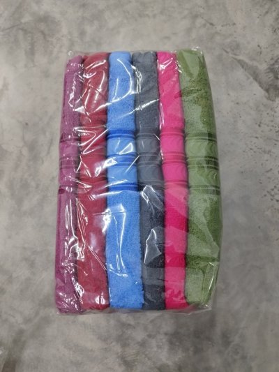 ผ้าขนหนู30*60 สีเข้มแพ็ค 6 ชิ้น ราคา 209 บาท