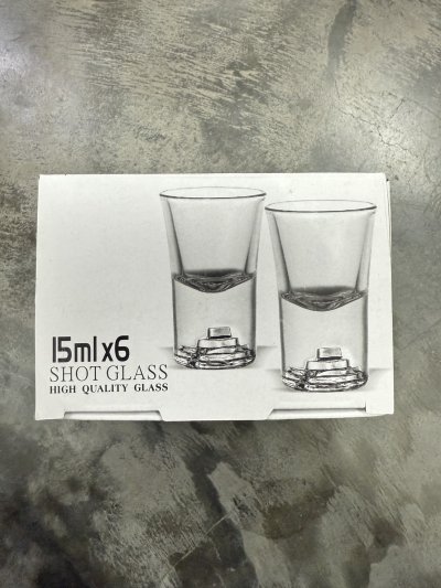 91042#แก้วน้ำ 15 ML. /BM2101TV4-1/  6ชิ้น/ กล่อง ราคา 15 บาท