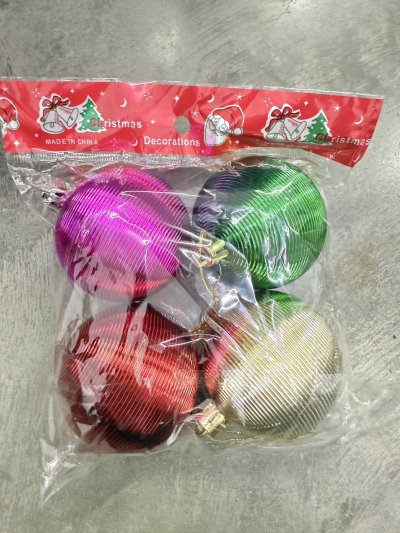 A301-10#ลูกบอลต้นคริสต์มาส 12ชิ้น/ แพ็ค ราคา 20 บาท